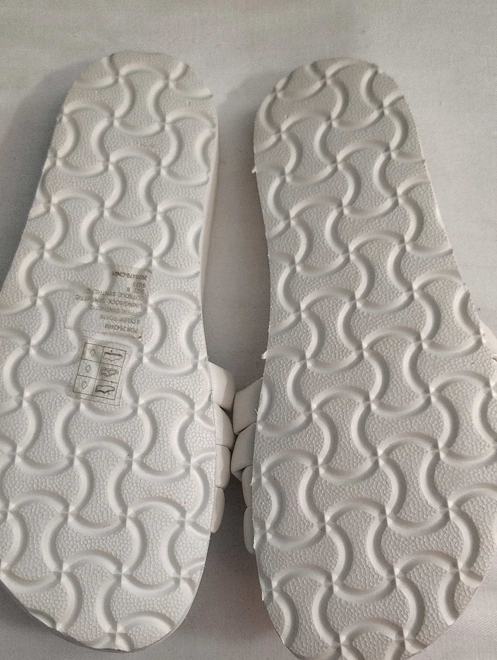 J. Crew White Crisscross Slide Sandals Size 8